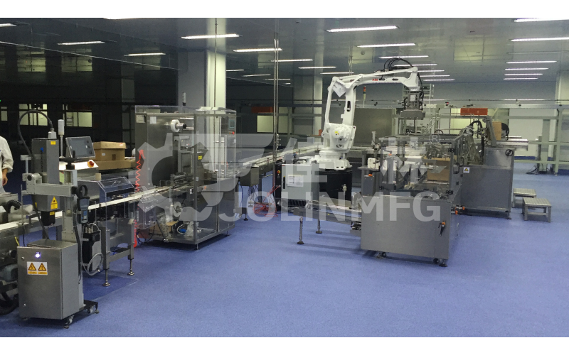 盒類藥品自動(dòng)化后道包裝線