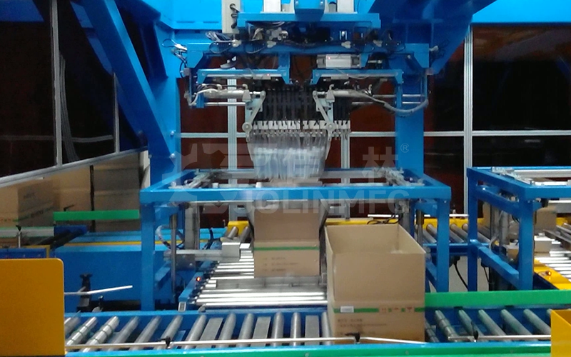 醫(yī)藥行業(yè)軟袋類產品自動整列包裝模塊